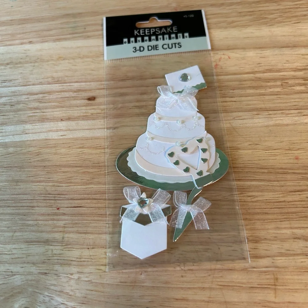 Wedding Cake & Wedding Dress 3D Stickers